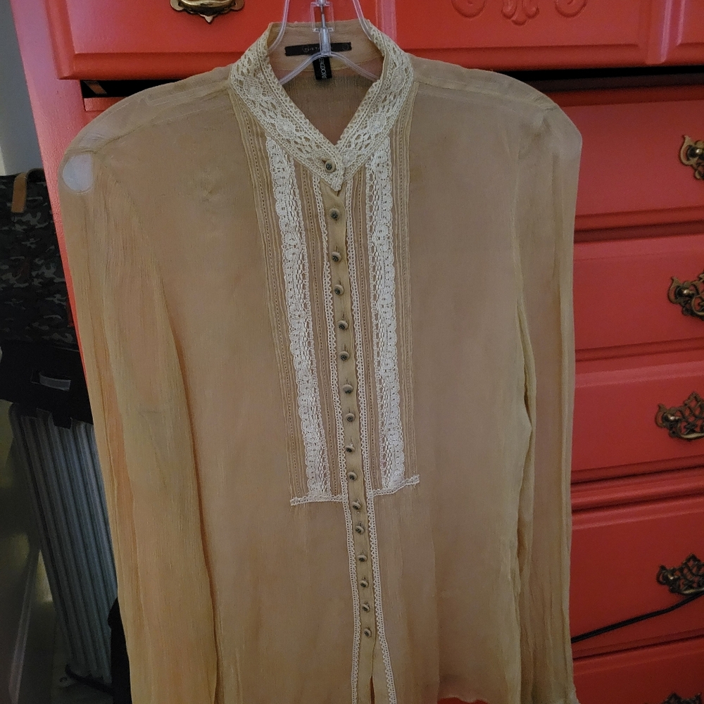 Silk Shirt Elle Tahari by Bergdorf Goodman